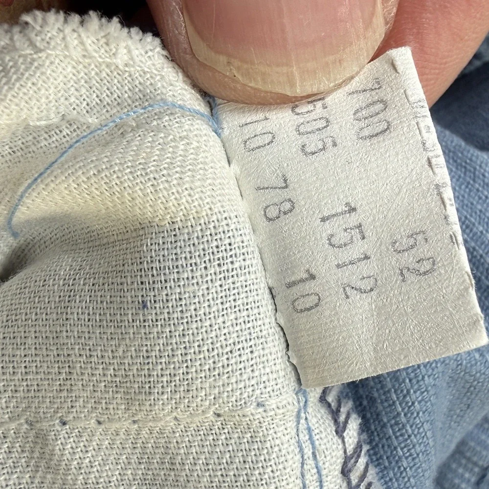 Vintage 1978 Levis 505 Light‎ Blue Corduroy Pants USA 30x36 Straight
